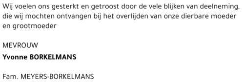 Yvonne Borkelmans