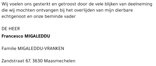 Francesco (Franco) Migaleddu