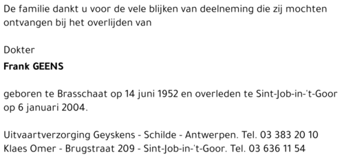 Frank GEENS