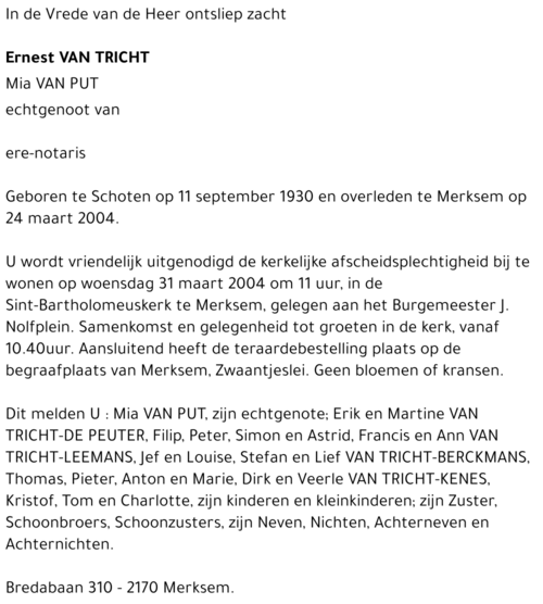 Ernest Van Tricht