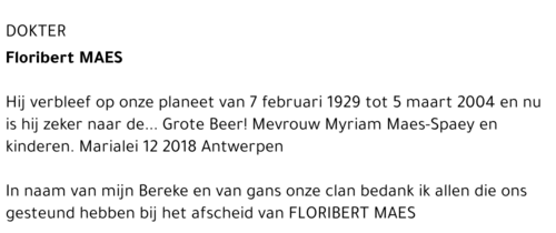 FLORIBERT MAES