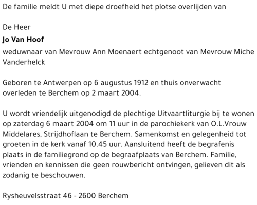 Jo Van Hoof