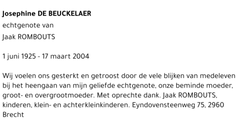 Josephine DE BEUCKELAER