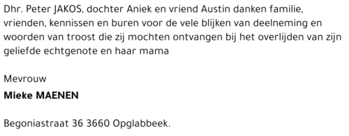 Mieke MAENEN