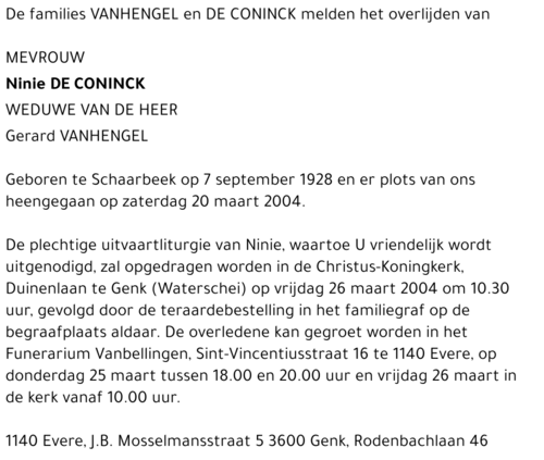 Ninie De Coninck