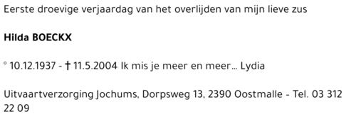 HILDA BOECKX