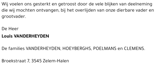 Louis VANDERHEYDEN