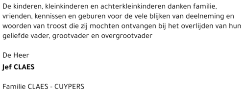 Jef CLAES