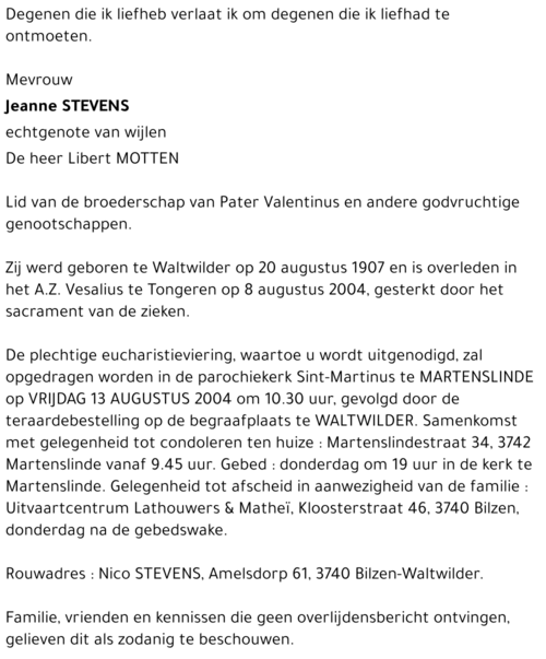 Jeanne STEVENS