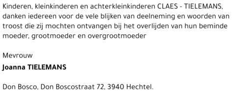 Joanna TIELEMANS