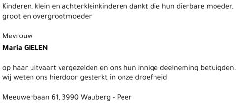 Maria GIELEN