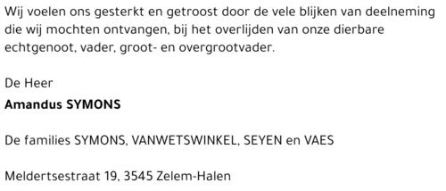 Amandus SYMONS