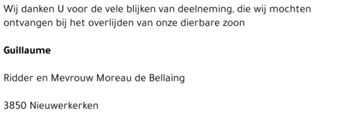 Ridder Guillaume Moreau de Bellaing