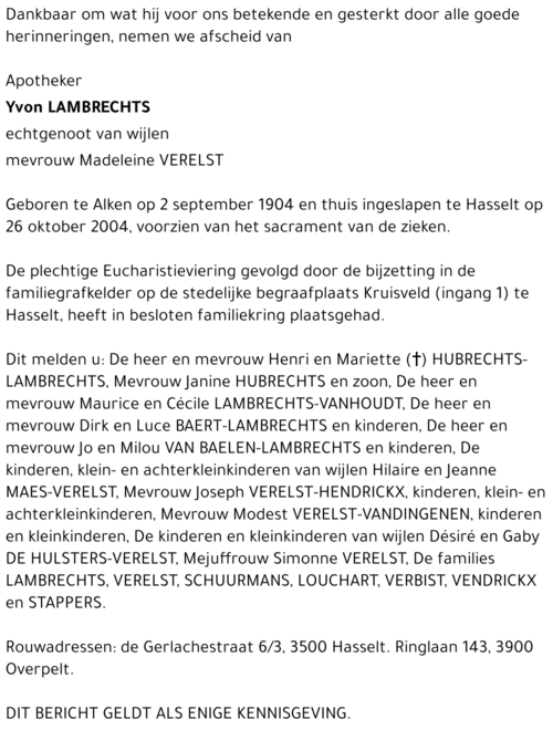 Yvon Lambrechts