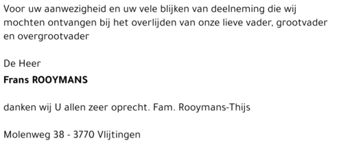 Frans Rooymans