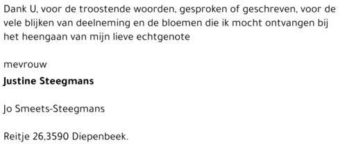 Justine STEEGMANS