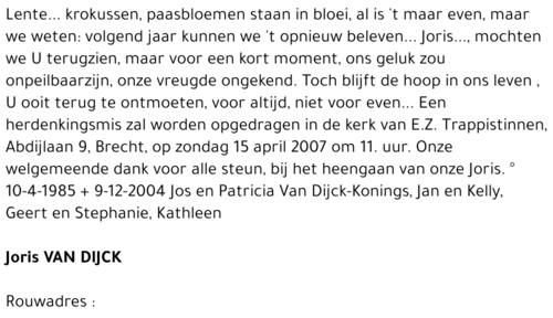 Joris Van Dijck