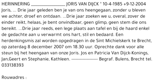 Joris Van Dijck