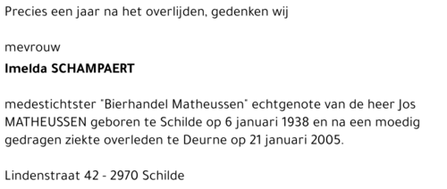 Imelda SCHAMPAERT