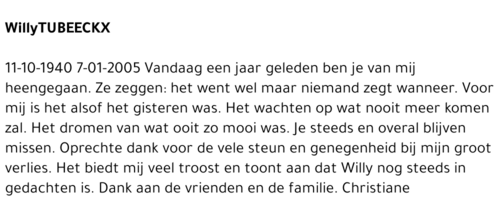 Tubeeckx Willy