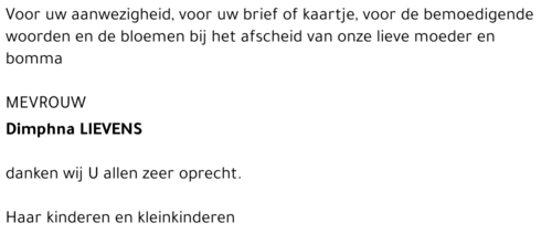 Dimphna Lievens