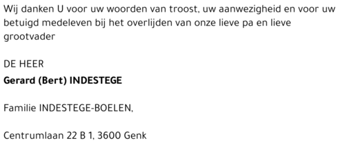 Gerard (Bert) Indestege