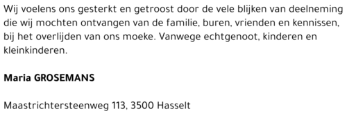 Maria Grosemans