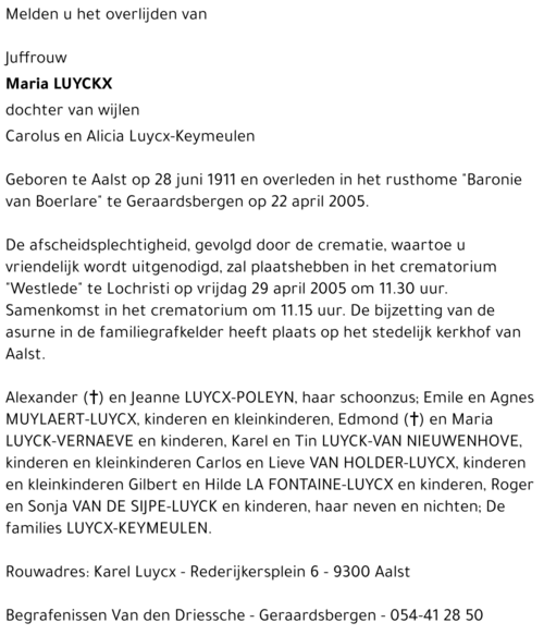 Maria Luyckx