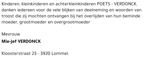 Mie-Jef VERDONCK
