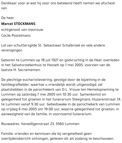 Marcel Stockmans