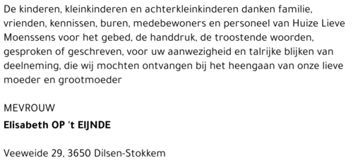 Elisabeth Op 't Eijnde