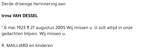Irma Van Dessel