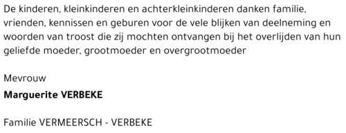 Marguerite VERBEKE