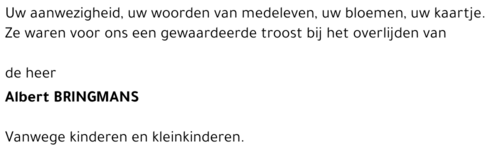 Albert BRINGMANS