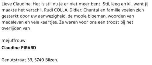 Claudine PIRARD