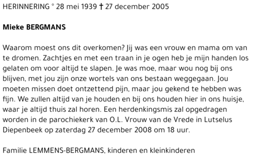 Mieke Bergmans