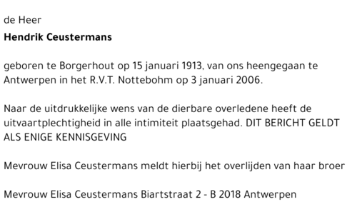 Hendrik Ceustermans