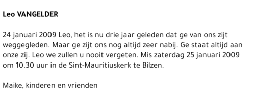 Leo VANGELDER