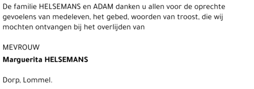 Marguerita Helsemans