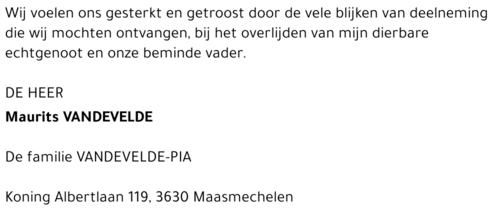 Maurits Vandevelde