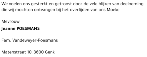 Jeanne POESMANS
