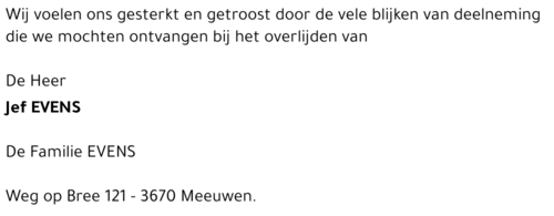 Jef Evens