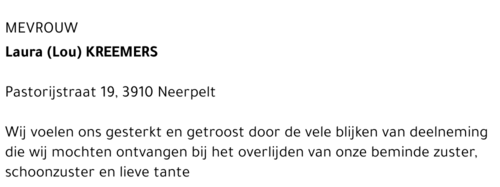 Laura (Lou) Kreemers