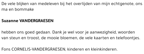 Suzanne Vandergraesen
