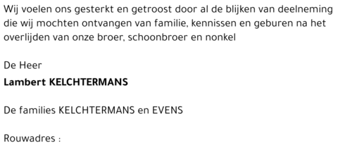 Lambert KELCHTERMANS
