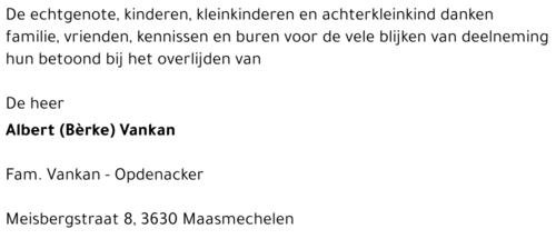 Albert (Bèrke) Vankan