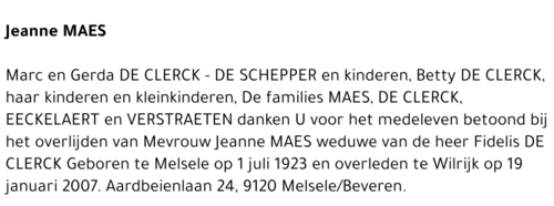 Jeanne MAES