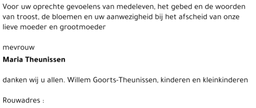 Maria THEUNISSEN