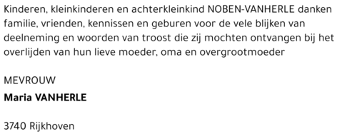 Maria Vanherle