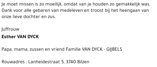 Esther VAN  DYCK